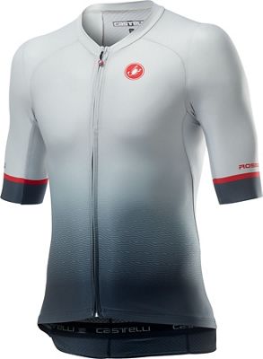 Castelli Aero Race 6.0 Jersey - Silver Grey-Dark Grey - XXL, Silver Grey-Dark Grey